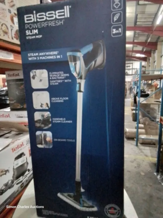 BOXED BISSELL POWER FRESH SLIM STEAM MOP 3 IN 1