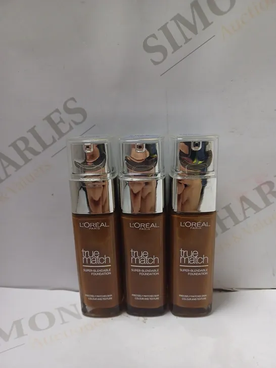 BOX OF APPROX 8 L'OREAL PARIS TRUE MATCH FOUNDATION 9C DEEP COOL 30ML