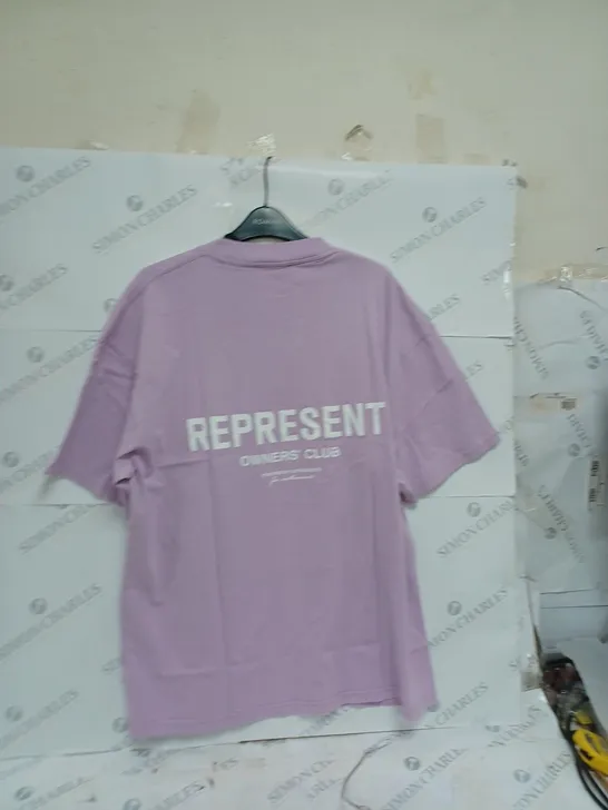 REPRESENT OWNERS CLUB T-SHIRT PASTEL LILAC LARGE 