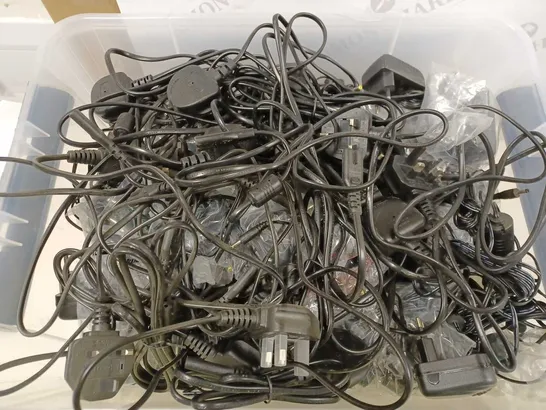 BOX OF APPROX 65 CABLES 