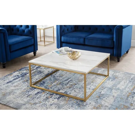 BOXED RUMI COFFEE TABLE MARBLE TOP (1 BOX)