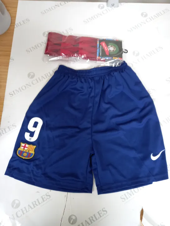 FC BARCELONA HOME KIT WITH LEWANDOWSKI 9 SIZE 26