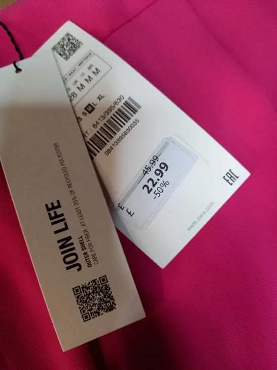 ZARA HOT PINK SUIT TROUSERS - MEDIUM