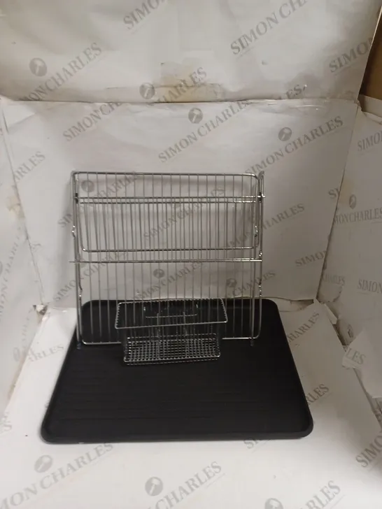 METAL DRYING RACK WITH DRAINING BOARD