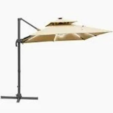 BOXED OUTSUNNY STEEL FRAME OUTDOOR ROMA CANTILEVER UMBRELLA