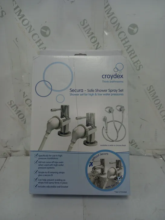 CROYDEX SECURA SAFE SHOWER SPRAY SET