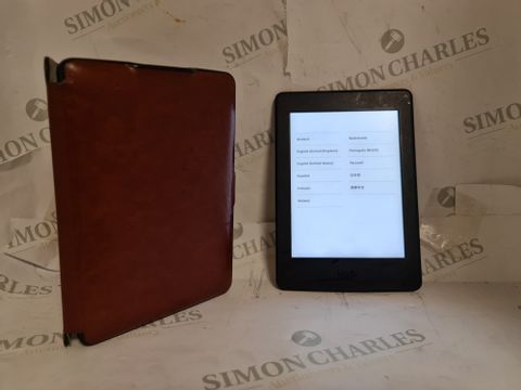UNBOXED AMAZON KINDLE PAPERWHITE E-INK READER WITH CASE