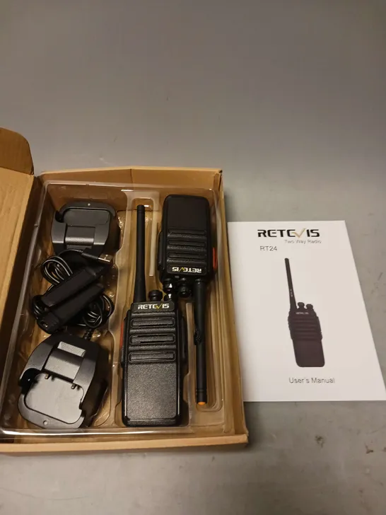 BOXED RETEVIS TWO WAY RADIO RT24