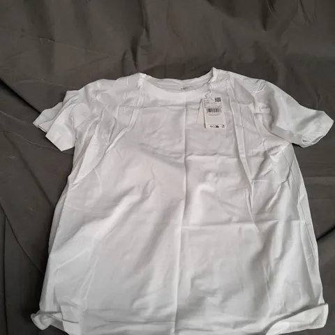 MANGO BASIC WOMENS WHITE TEE MEDIUM 