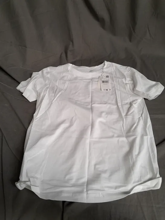 MANGO BASIC WOMENS WHITE TEE MEDIUM 