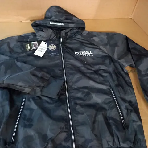 PITBULL WESTCOAST HOODED NYLON JACKET - XL