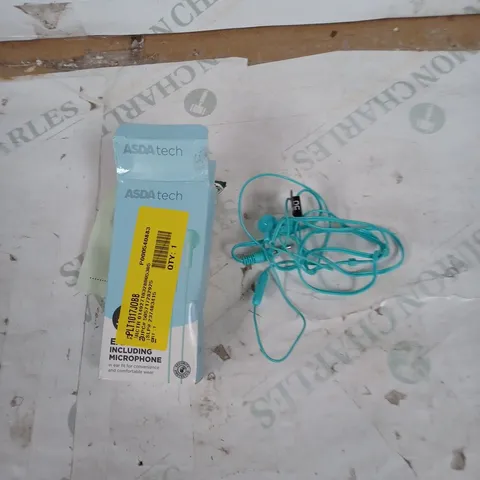 ASDA TECH EARBUDS INCLUDEING MICROPHONE