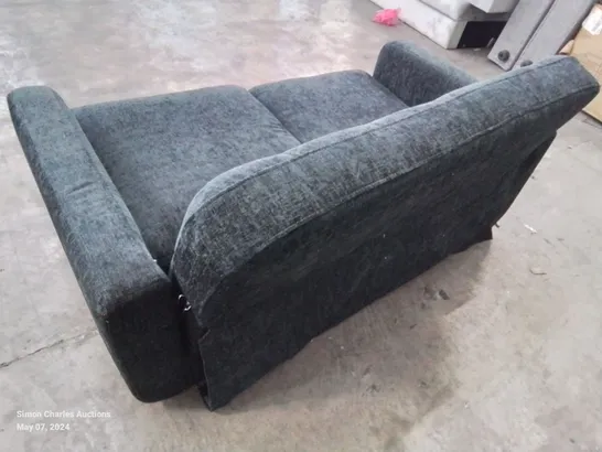 DESIGNER SMALL 2 SEATER FABRIC UPHOLSTERED SOFA 