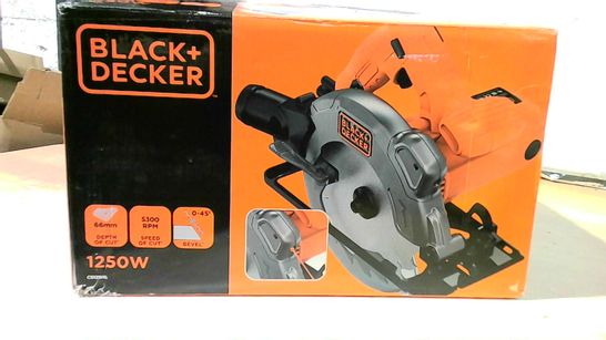 BLACK+DECKER CS1250L-GB CIRCULAR SAW, 1250 W, 66 MM 