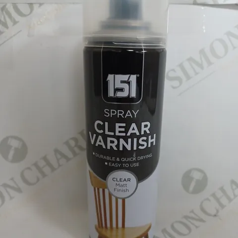 box of 12 151 spray clear varnish in clear matt finish 