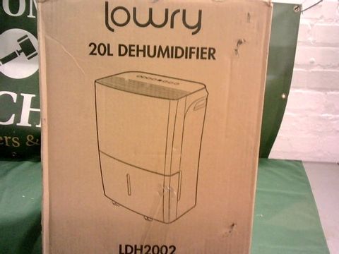 LOWRY LDH2002 20L PORTABLE DEHUMIDIFIER