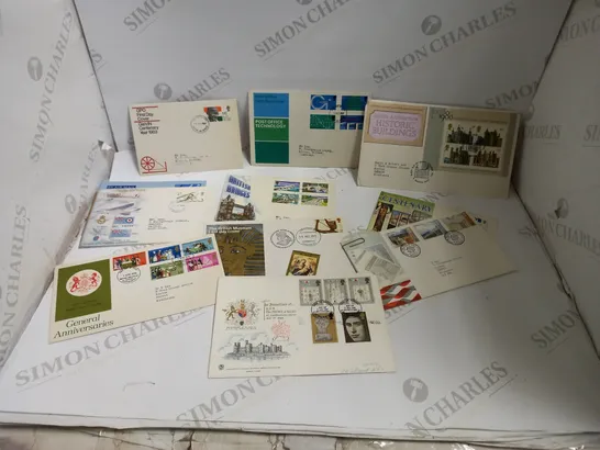 BOX OF APPROX 50 ASSORTED COLLECTABLE STAMPS IN VARIOUS CONDITIONS