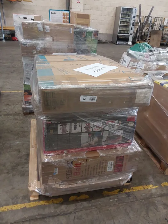 PALLET OF APPROXIMATELY 7 UNPROCESSED RAW RETURN HOUSEHOLD AND ELECTRICAL GOODS TO INCLUDE;