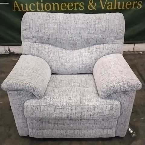 QUALITY BRITISH DESIGNED & MANUFACTURED G PLAN STRATFORD MANUAL RECLINER ARMCHAIR HARBOUR SLATE FABRIC