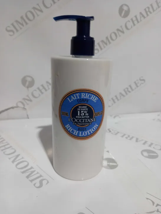 L'OCCITANE SHEA BUTTER RICH BODY LOTION 