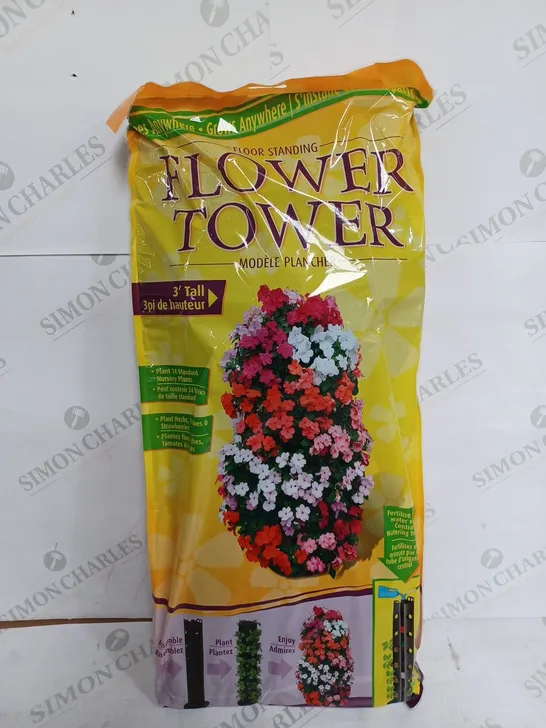 FLOWER TOWERS SET OF 2 FLOOR TOWERS