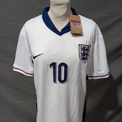 ENGLAND FC HOME SHIRT WITH BELLINGHAM 10 SIZE L