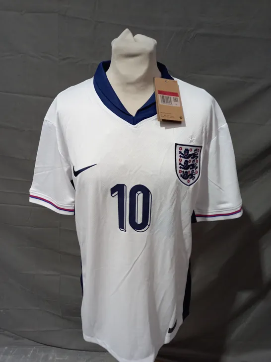 ENGLAND FC HOME SHIRT WITH BELLINGHAM 10 SIZE L