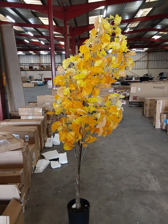 BOXED LARGE ARTIFICIAL GINKGO TREE 150CM