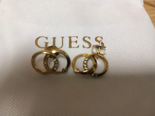 BOXED GUESS FOREVER LINKS 18MM EARRINGS 