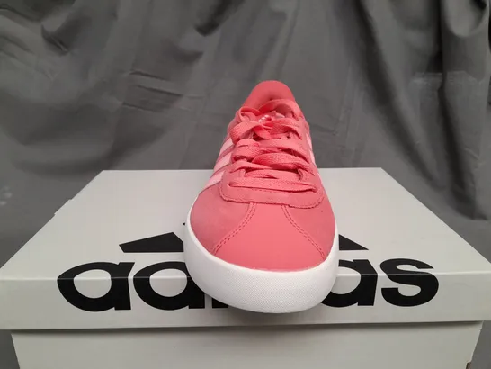 BOXED ADIDAS VL COURT 3.0 CORAL PINK TRAINERS - UK WOMENS 6