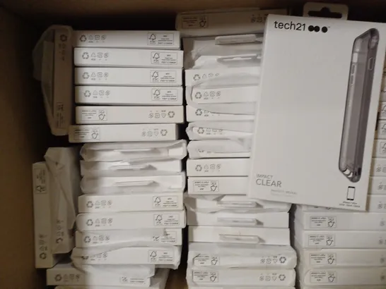 LOT OF APPROXIMATELY 50 BRAND NEW BOXED TECH 21 IMPACT CLEAR CASE FOR IPHONE 7 PLUS T21-5431 SMOKEY