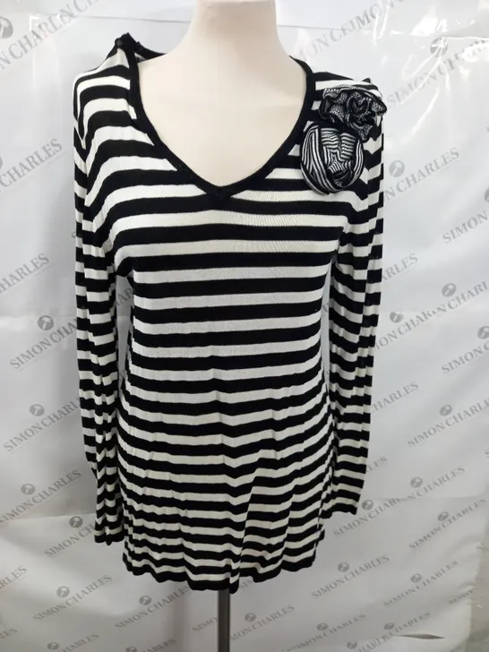 MARKS AND SPENCER STRIPED JUMPER - 16