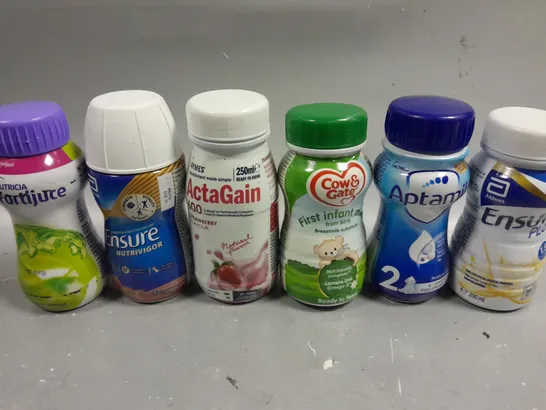 APPROXIMATELY 20 ASSORTED FOOD SUPPLEMENT DRINKS TO INCLUDE ABBOTT, COW & GATE, APTAMIL ETC 