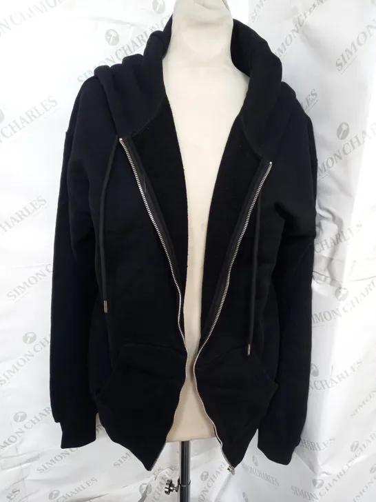 CELINE ZIP UP HOODIE IN BLACK SIZE M