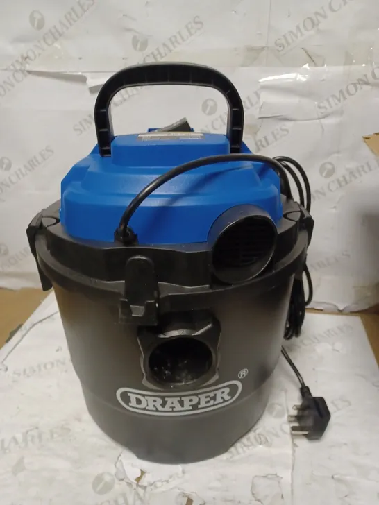 DRAPER 90107 230V 1250W 15L WET AND DRY VACUUM CLEANER