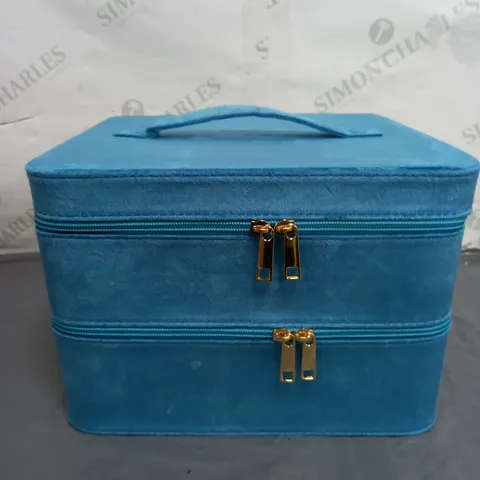 BOXED BUNDLEBERRY BY AMANDA HOLDEN VANITY STORAGE CASE - BLUE