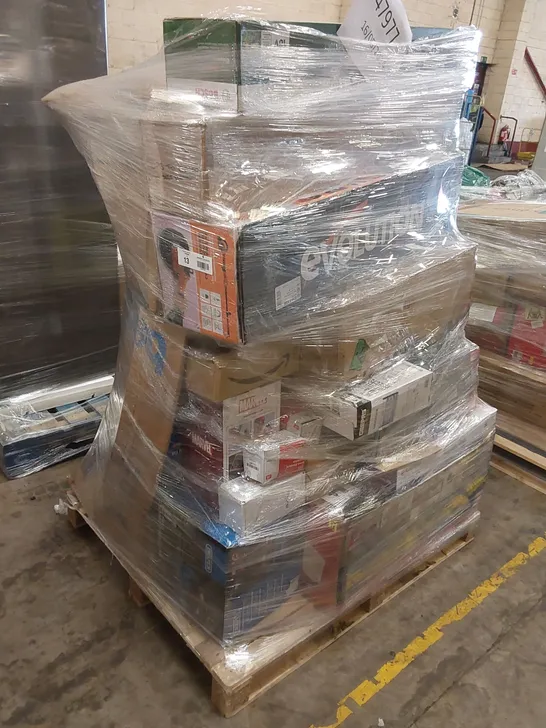 PALLET OF APPROXIMATELY 35 UNPROCESSED RAW RETURN HOUSEHOLD AND ELECTRICAL GOODS TO INCLUDE;