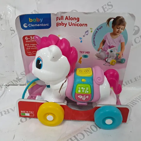 BOXED PULL ALONG UNICORN