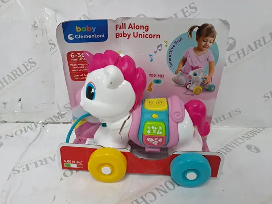 BOXED PULL ALONG UNICORN RRP £19.99