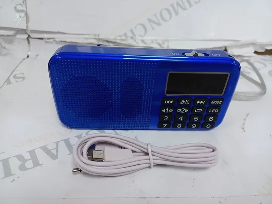 BOXED HANDHELD CLOCK RADIO 