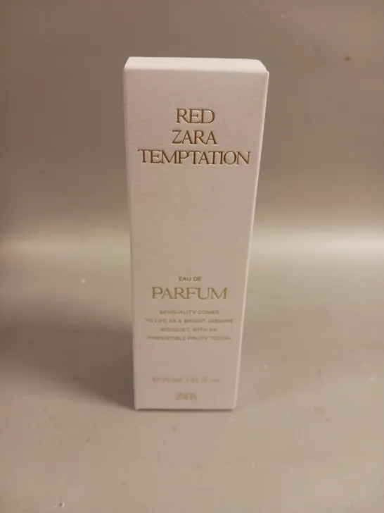BOXED AND SEALED ZARA RED ZARA TEMPTATION EAU DE PARFUM 30ML
