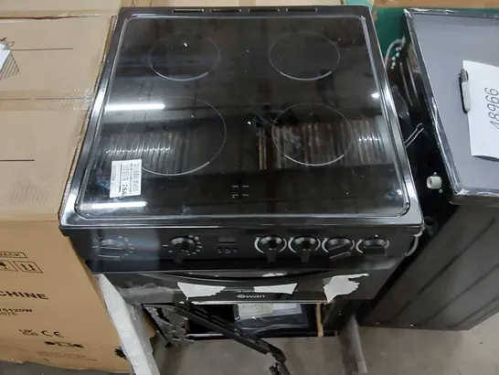 SWAN ELECTRIC DOUBLE OVEN - BLACK 