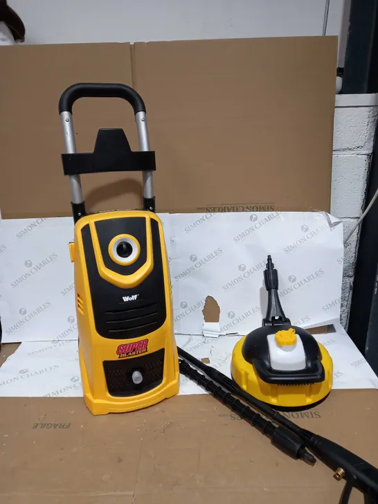 BOXED WOLF SUPER BLASTER PRESSURE WASHER YELLOW 