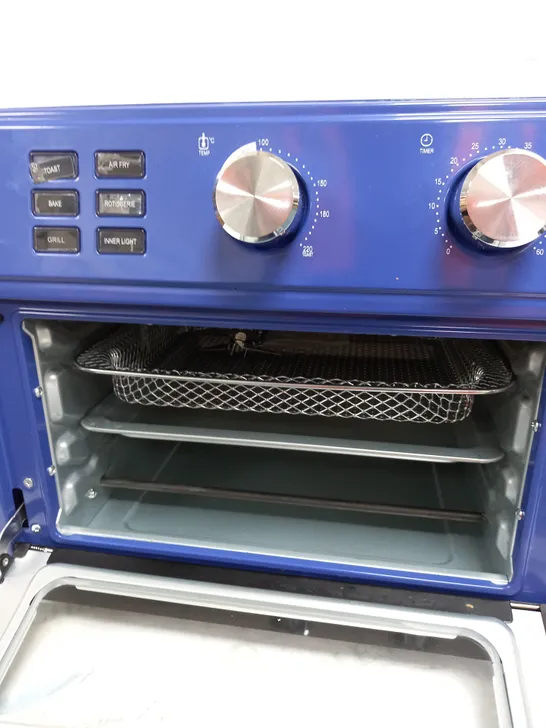 COOK'S ESSENTIAL 21-LITRE AIRFRYER OVEN IN BLUE 