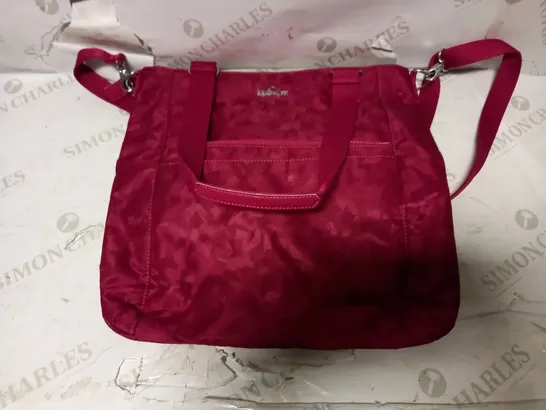 KIPLING CLASSICS ORTOLI GEO JQ SCARLET HANDBAG