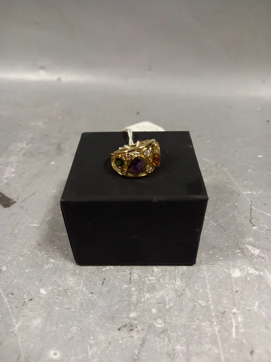 TJC AFRICAN AMETHYST MIX GEM RING 