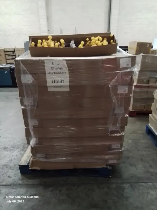 PALLET CONTAINING APPROXIMATELY 50 BOXES OF FAUX MUSTARD POM POM SINGLE STEMS