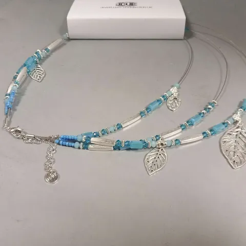 BRAND NEW BROWN PEPPER HANDBAGS JEWELLERY CONNECTION UK BLUE DELIGHT NECKLACE