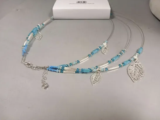 BRAND NEW BROWN PEPPER HANDBAGS JEWELLERY CONNECTION UK BLUE DELIGHT NECKLACE