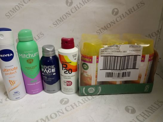 LOT OF APPROXIMATELY 30 ASSORTED AEROSOLS, TO INCLUDE DEODORANT, AIR FRESHENER, ETC - COLLECTION ONLY